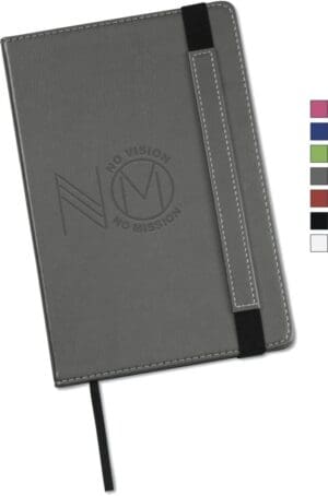 A notebook with a pen and pencil on it.